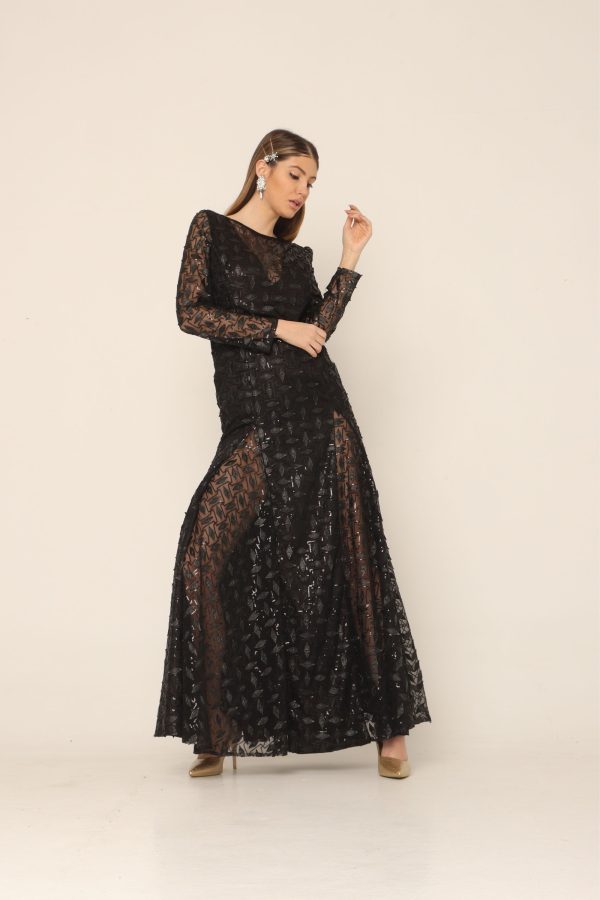 Sirena od italijanske čipke sa kožnim aplikacijama